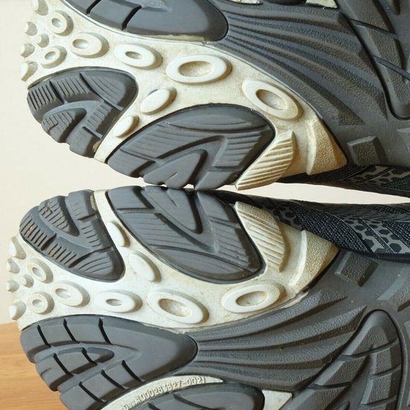 Merrell Moab Edge 2 Vibram Outdoor Hiking Shoes Grey Orange Mens 10.5 (J35427) - Picture 8 of 11